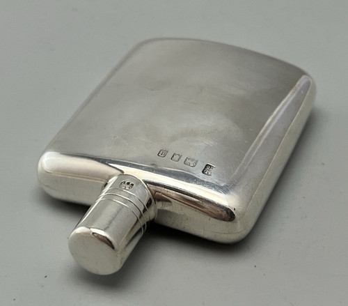 Art deco silver perfume bottle - art,