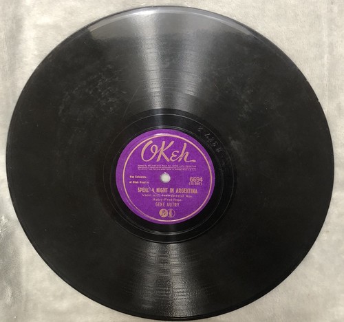 Okeh 6694 rpm gene autry - okeh,