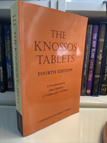 The knossos tablets cambridge - knossos,