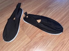 Matalan Boys Uk Size 13 Black Slip-On Casual Shoes (Ex Cond)