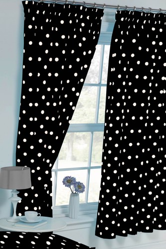 Polka dot black white - polka,