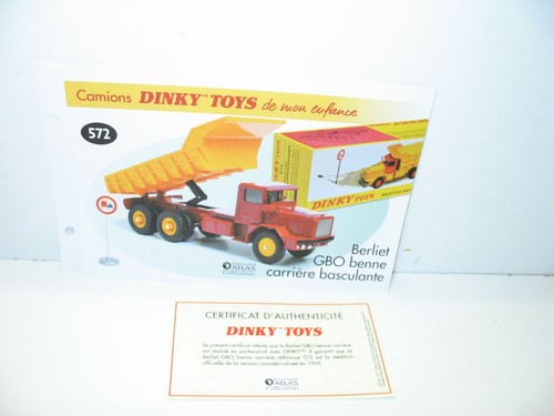 Sheet certif dinky toys - 1,