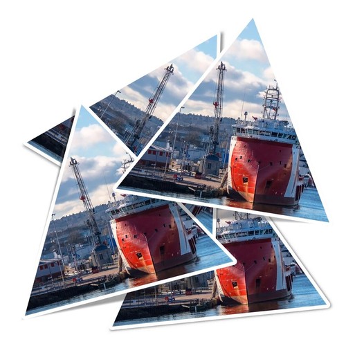 Triangle vinyl stickers - triangle,