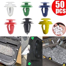 50X Auto Door Panel Clip Fixing Fastener 9mm Hole Car Interior Door Trim Panel