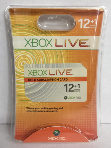 New sealed xbox live gold - new,
