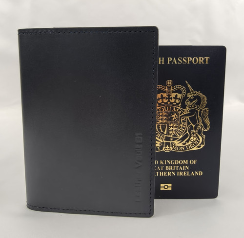 Handmade real leather navy - leather,