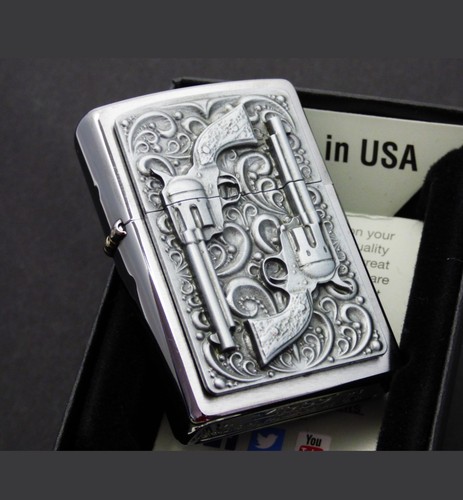 Zippo lighter revolver - zippo, gun