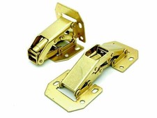 2 x EASY MOUNT HINGES sprung 90° lay on flush cabinet cupboard door hinge (841)
