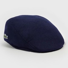 LACOSTE WOOL BROADCLOTH FLAT CAP RK2044-166 Blue Marine M