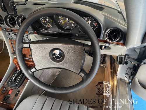 Leather steering wheel cover - leather,