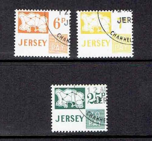 Jersey postage due stamps - jersey,