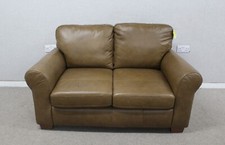 High Street Catalogue Bailey Tan Leather 2 Seater Sofa  RRP £829