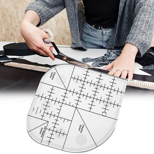 Acrylic curved corner ruler - acrylic,