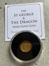 9ct Gold Coin ~ 1 Gram ~ The St George & The Dragon -