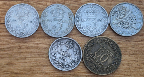 Various coins including x - 4,