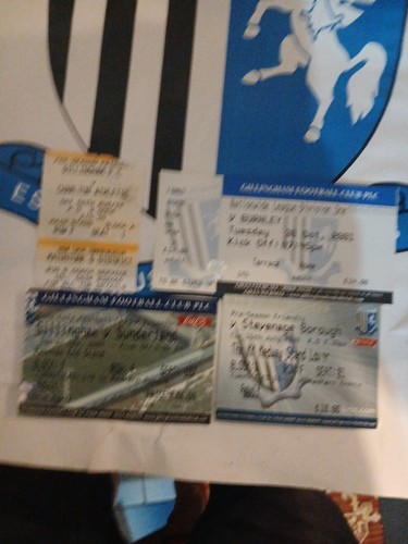 Gillingham tickets stubs - gillingham,