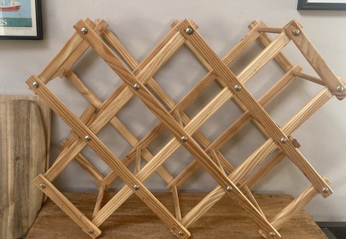 Vintage wooden wine rack - vintage,