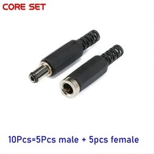5 PAIRS 2.1X5.5MM MALE FEMALE