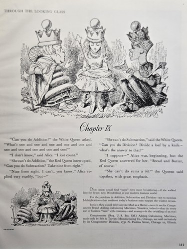 Comptometer print 1949 - ad,