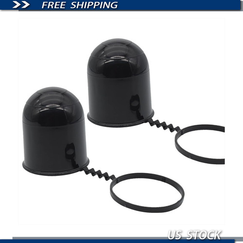 50mm black tow ball cover - tow,