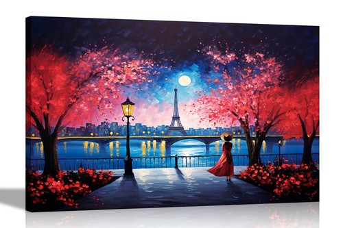 Alone night paris eiffel - night,