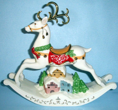 Lenox lighted holiday reindeer - lenox,
