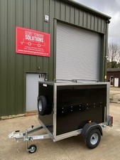 New Tickners ECO 644 6FT x 4FT x 4FT Box Trailer with Roof Bars Lockable Doors ✅