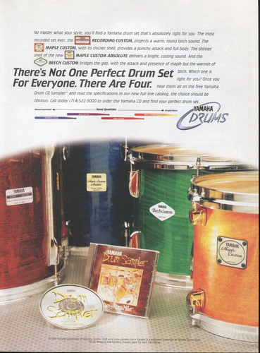 1999 print yamaha drums - 1999,