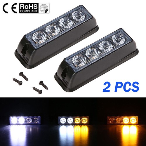 2pcs 12v led amber white - led,