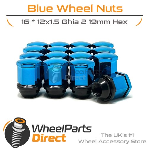 Wheel nuts 12x1 blue - (16),
