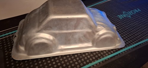 Pressed steel car cake mould - steel,