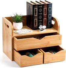 Hacaroa 3 Tier Bamboo Desktop