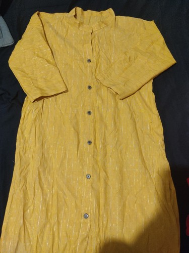 Yellow gold indian kurti - yellow,