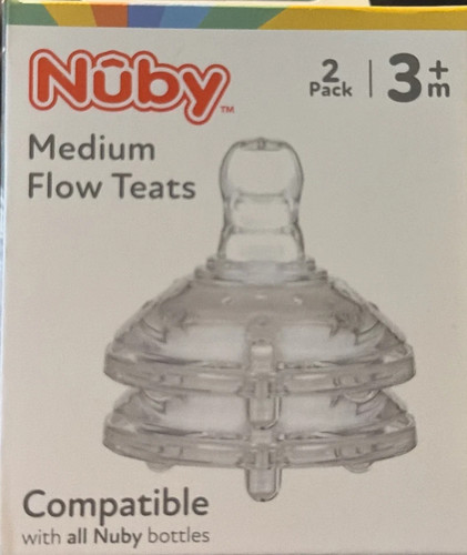 Nuby medium flow silicone - nuby,