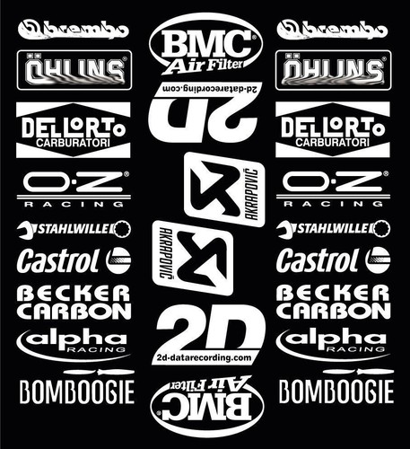 Bmw s1000rr sponsor decals - fe,