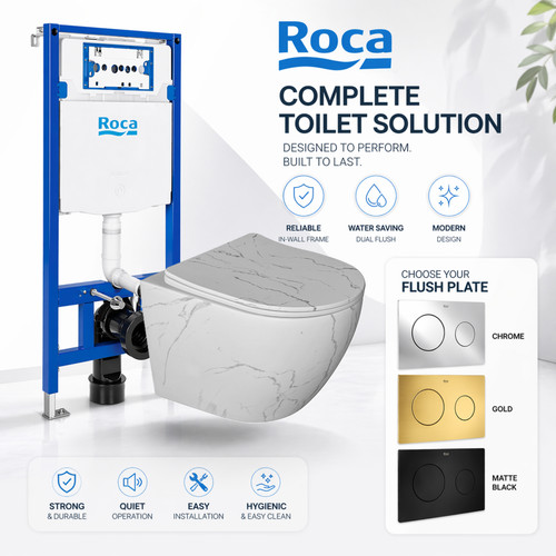 Wall hung toilet - set, 112cm