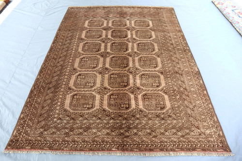 7x9 vintage afghan bukhara - vintage,