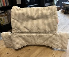 Stokke Tripp trapp High chair Back Cushion Beige Plastic Striped Padded Cover