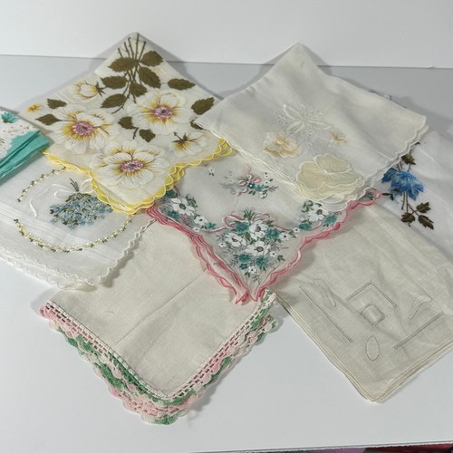 Vintage floral handkerchief - vintage,