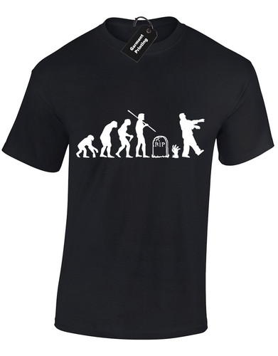 Zombie evolution mens shirt - evolution,