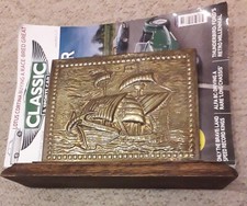 Antique/Vintage Oak & Brass