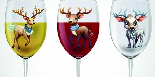 12x mixed christmas - christmas, deer