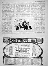 Old Antique Print 1907 Savage