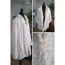 DENNIS BASSO Ladies faux fur Jacket COAT PLUS size 20 22 24 XL WOMENS cocktail