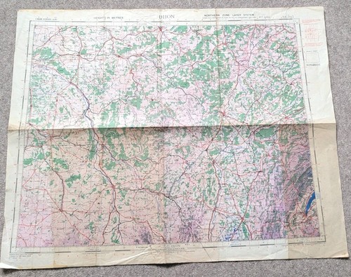 Original ww2 1943 raf map - ww2, of