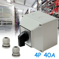 40A 3-Position 4 POLE Enclosed