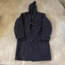 GAP Duffle Coat Mens Medium Vintage Toggles Quilt Lined Coat, Navy