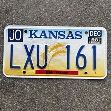 Original US Car License Plate