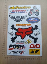 Set Of Posh Moto And Assorted - Stickers Decals -  Scooter Moto Cross Dirt Bike