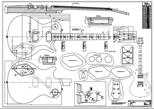 Luthier drawing blueprint - luthier,